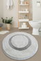 Mijölnir Quadrato Alfombrilla de Baño Gris 90 cm